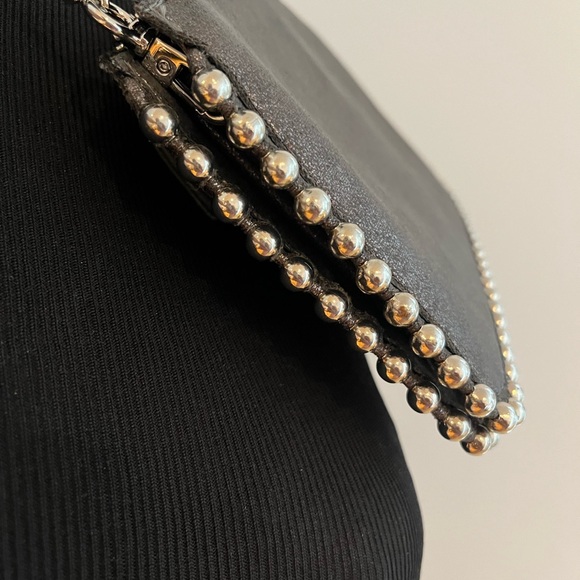 Zara Black Crossbody Bag with Silver Accents - Picture 3 of 7